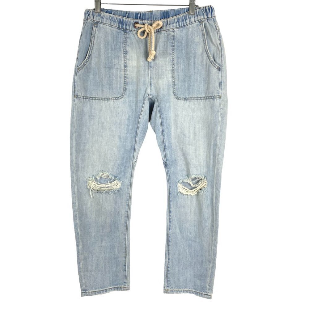 One Teaspoon Shabbies Jeans Women's‎ Small Distressed Blue Cotton NWT JE-460